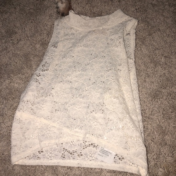 High neck lace crop top - Picture 1 of 1